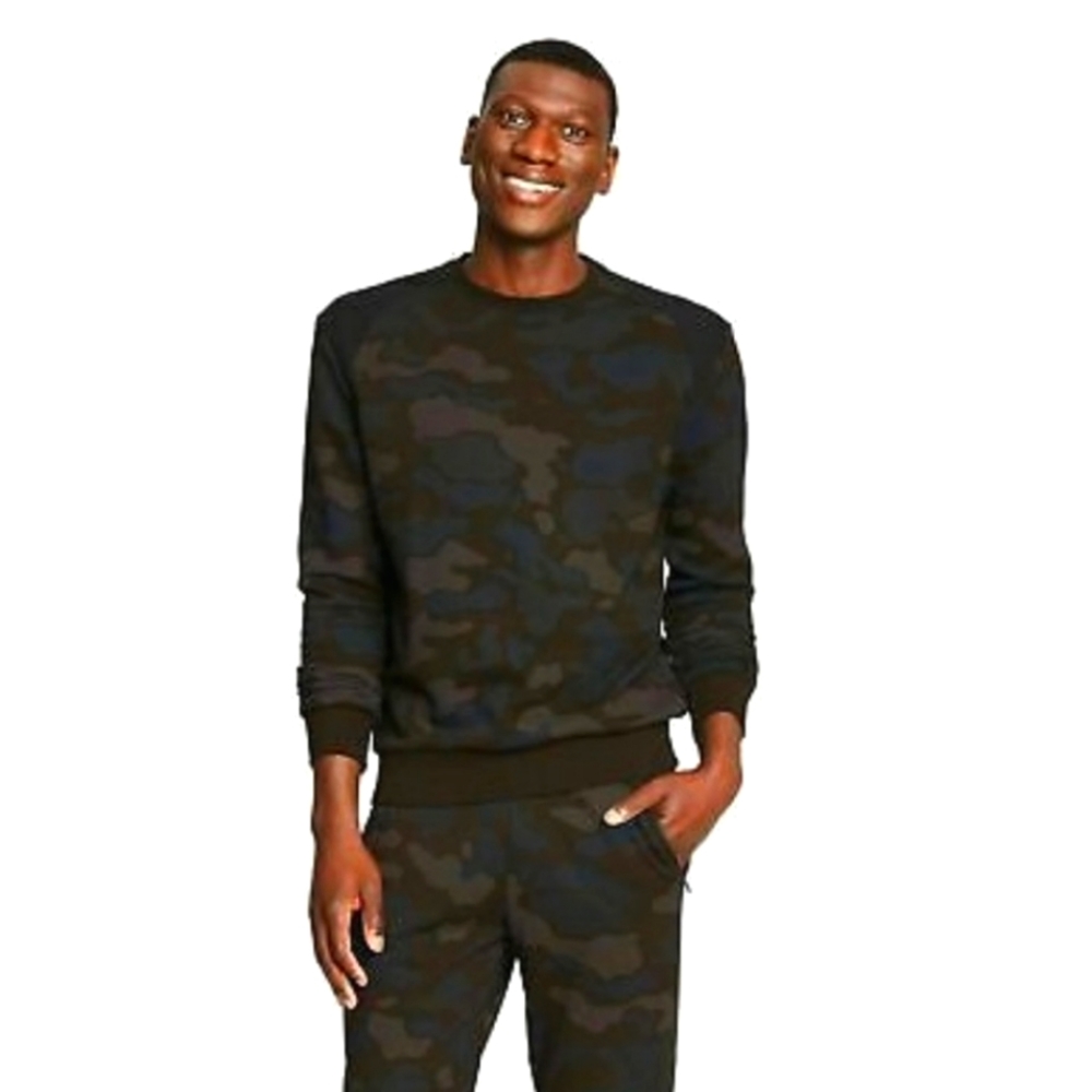 3.1 Phillip Lim Men's Camo Print Sweater